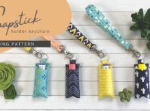 Chapstick holder keychain free sewing tutorial