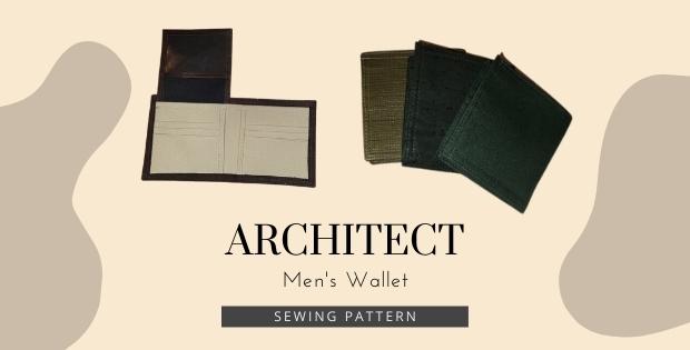 Architect Men's Wallet sewing pattern