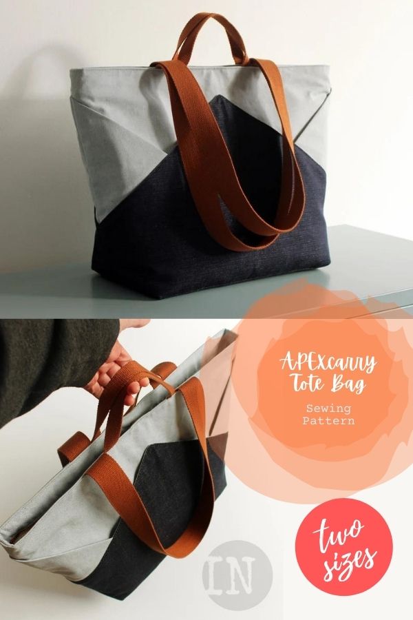 APEXcarry Tote Bag sewing pattern (2 sizes)