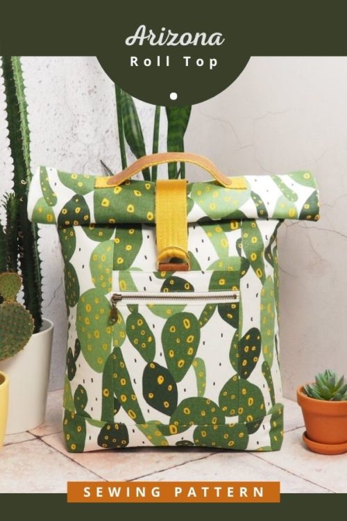 Arizona Roll Top Backpack sewing pattern - Sew Modern Bags