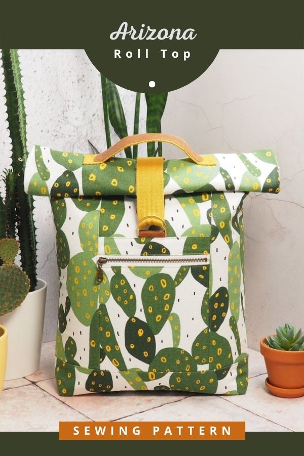 Arizona Roll Top Backpack sewing pattern