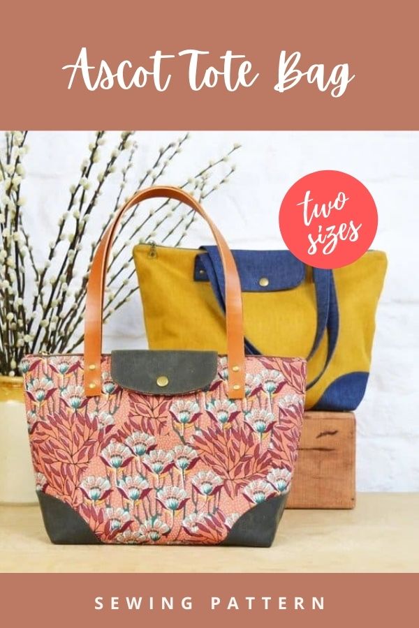 Simple Shoulder Strap Tote Bag sewing pattern - Sew Modern Bags