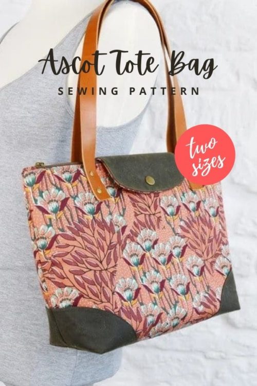 Ascot Tote Bag sewing pattern (2 sizes) - Sew Modern Bags