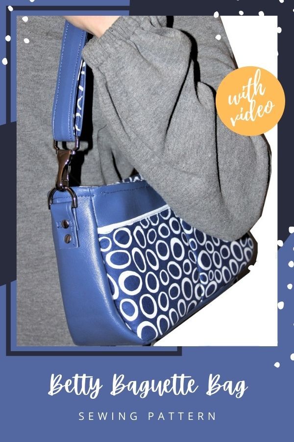 Betty Baguette Bag sewing pattern (with video)