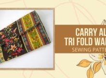 Carry All Tri Fold Wallet sewing pattern