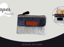 This Zipper Pouch is very handy for its size. It fits comfortably in your front or back pocket, also making it a perfect size as a travel wallet.
