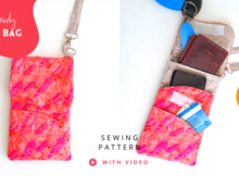 Crossbody Phone Bag sewing pattern (2 sizes and video)
