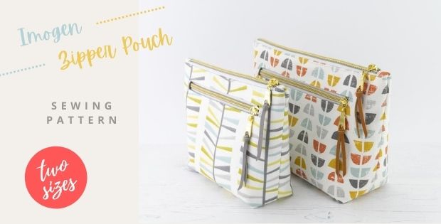 Imogen Zipper Pouch sewing pattern (2 sizes) - Sew Modern Bags