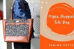 Myra Shopping Tote Bag sewing pattern