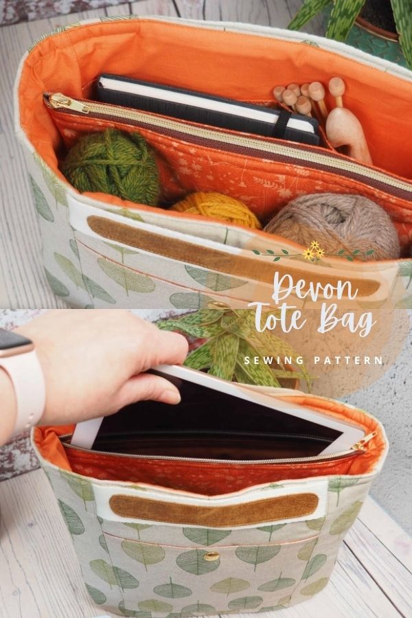 Devon Tote Bag sewing pattern