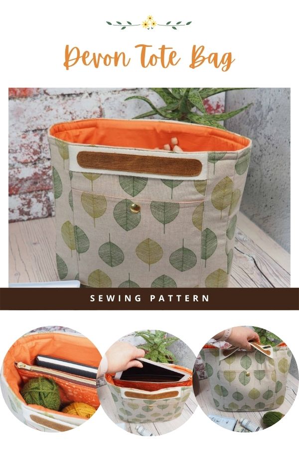 Devon Tote Bag sewing pattern