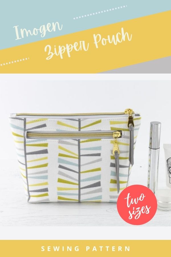 Imogen Zipper Pouch sewing pattern (2 sizes)