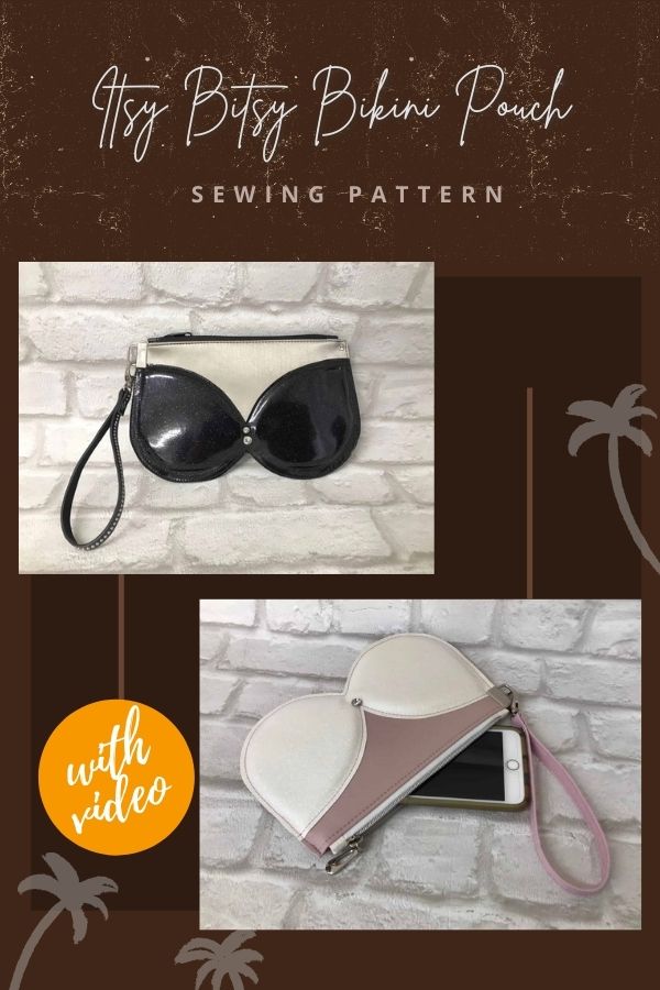 Itsy Bitsy Bikini Pouch sewing pattern (with video)