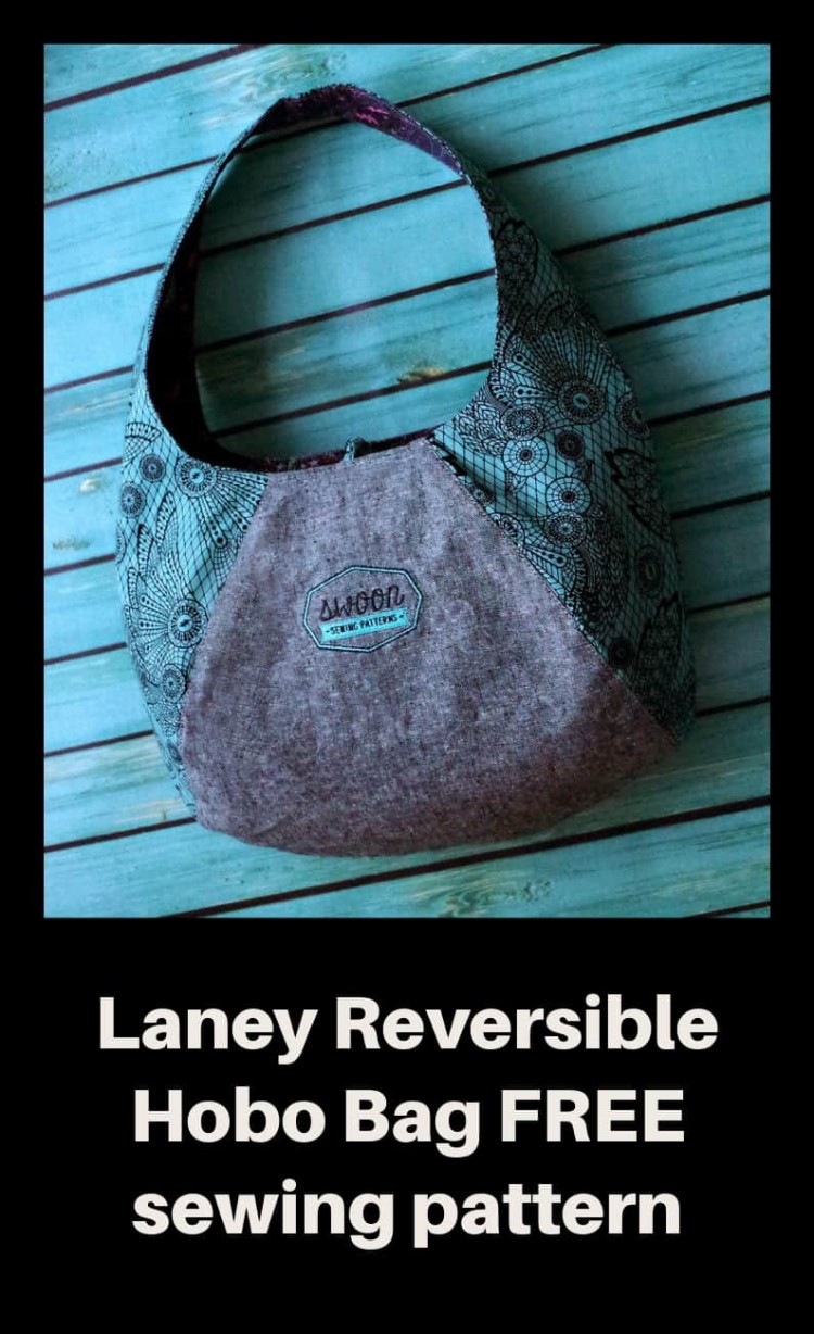 Laney Reversible Hobo Bag FREE sewing pattern