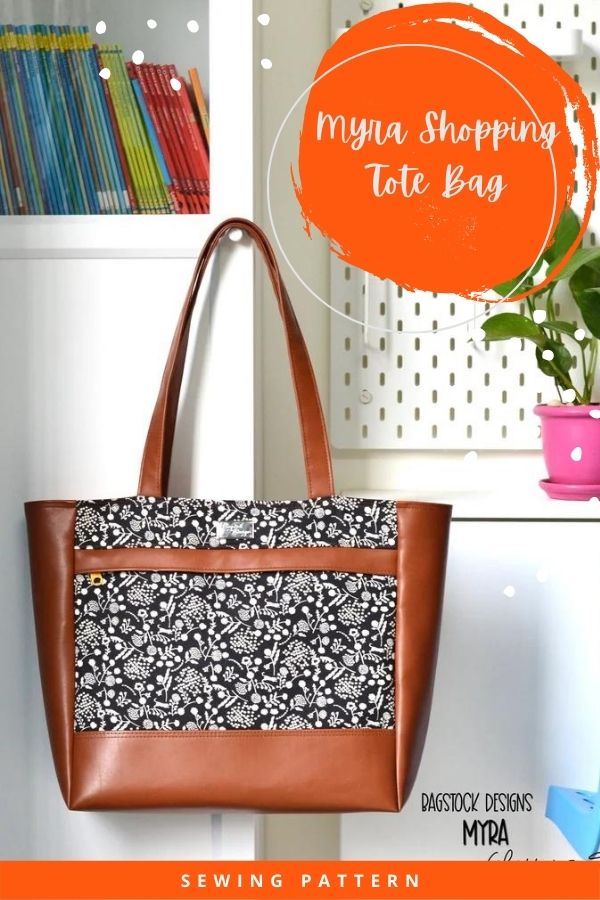 Myra Shopping Tote Bag sewing pattern Sew Modern Bags