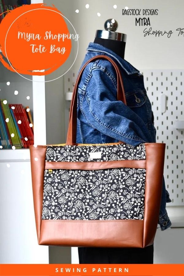 Myra Shopping Tote Bag sewing pattern