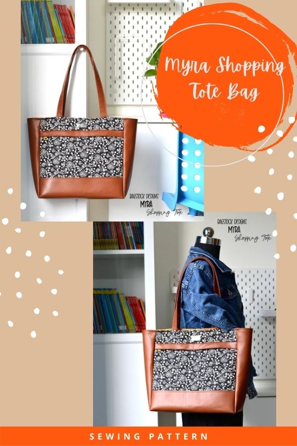 Myra Shopping Tote Bag sewing pattern