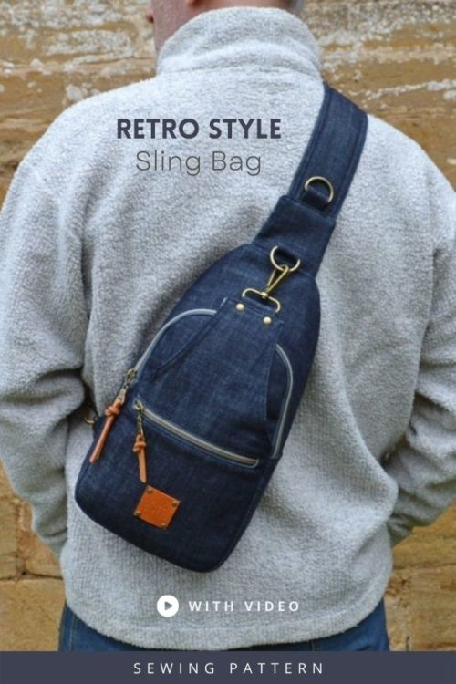 Retro Style Sling Bag sewing pattern (with video) Sew Modern Bags