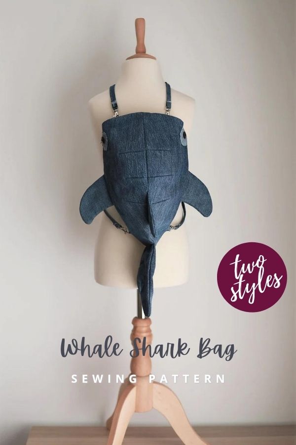 Whale Shark Bag sewing pattern (2 styles)