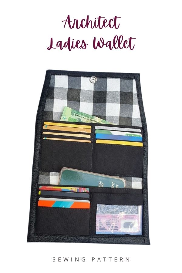 Architect Ladies Wallet sewing pattern