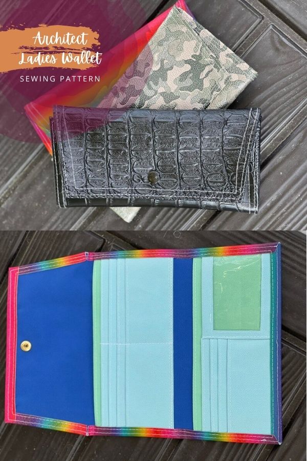 Architect Ladies Wallet sewing pattern