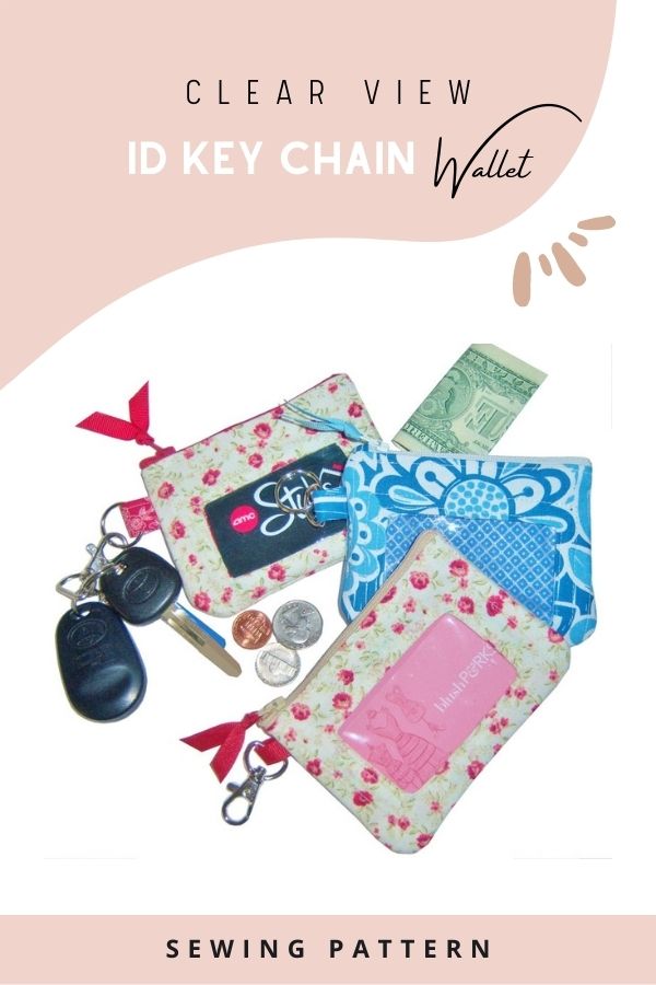 Clear View ID Key Chain Wallet sewing pattern