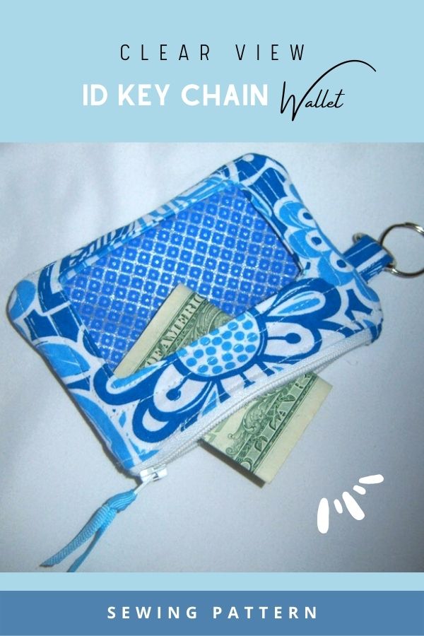 Clear View ID Key Chain Wallet sewing pattern