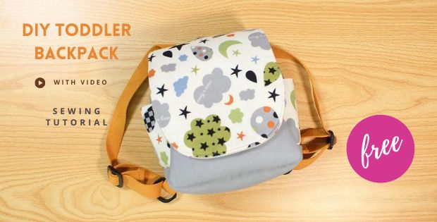 DIY Toddler Backpack FREE sewing tutorial (with video) - Sew Modern Kids