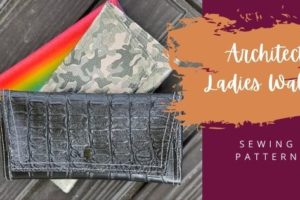 Architect Ladies Wallet sewing pattern