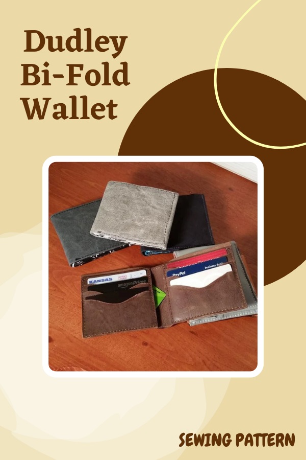 Dudley Bi-Fold Wallet sewing pattern