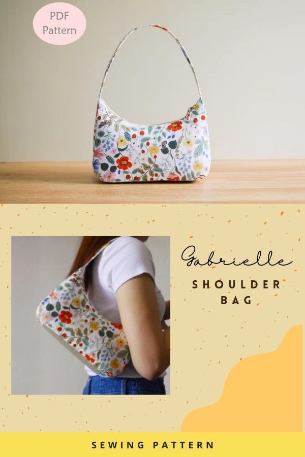 Gabrielle Shoulder Bag sewing pattern