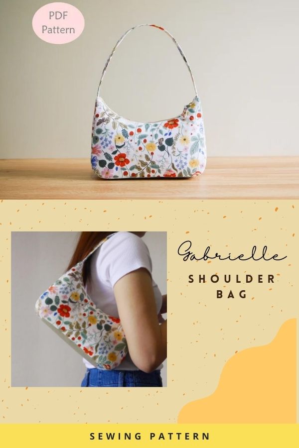 Hobo bag free sewing pattern - make your own stylish bag