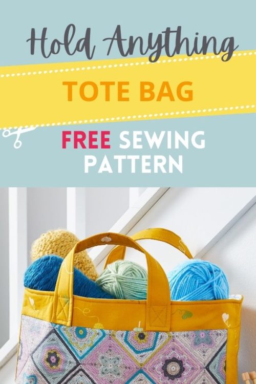 Hold Anything Tote Bag FREE sewing pattern - Sew Modern Bags