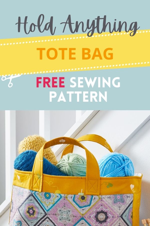 Hold Anything Tote Bag FREE sewing pattern