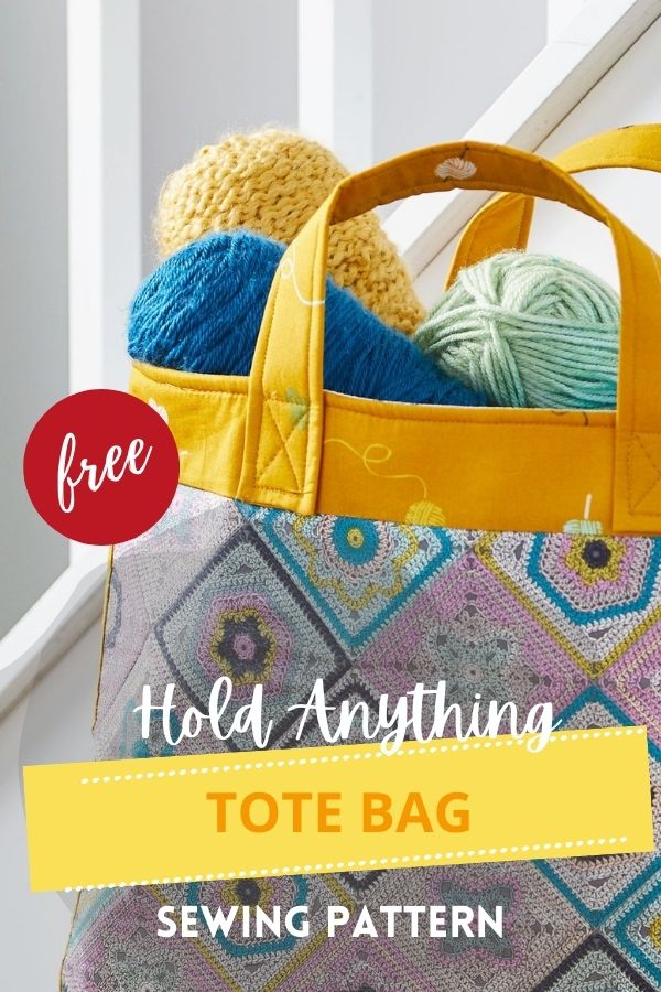 Hold Anything Tote Bag FREE sewing pattern