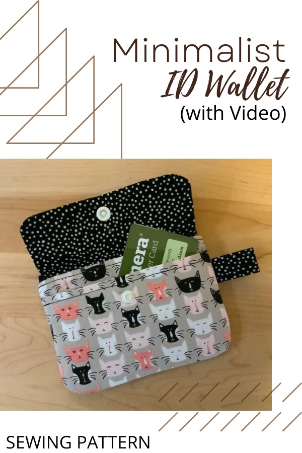 Minimalist ID Wallet sewing pattern (with video)