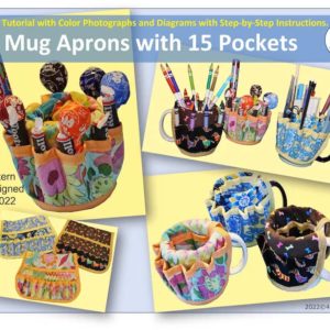 Mug Apron with 15 Pockets sewing pattern