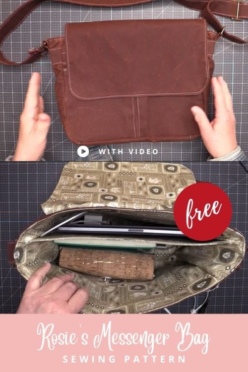Rosie's Messenger Bag FREE sewing pattern (with video) - Sew Modern Bags