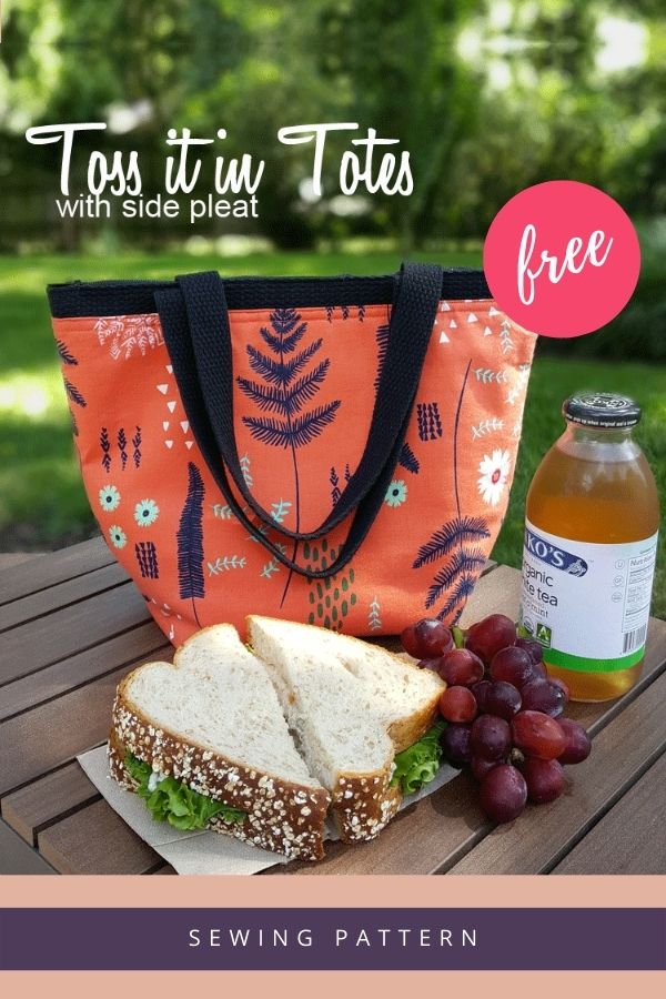 Toss it in Tote Bag FREE sewing pattern