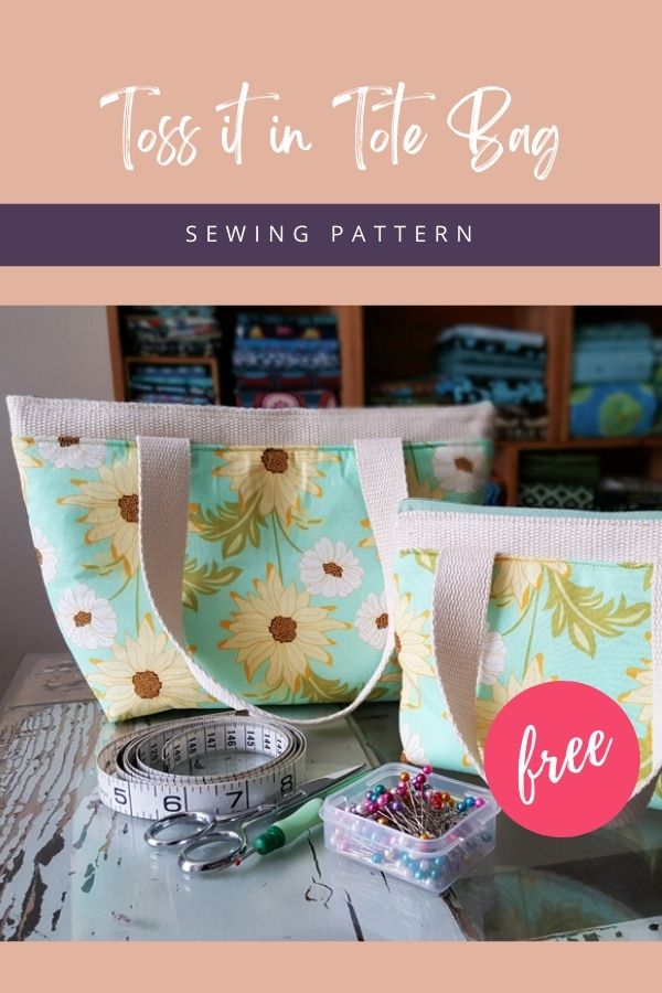 Toss it in Tote Bag FREE sewing pattern
