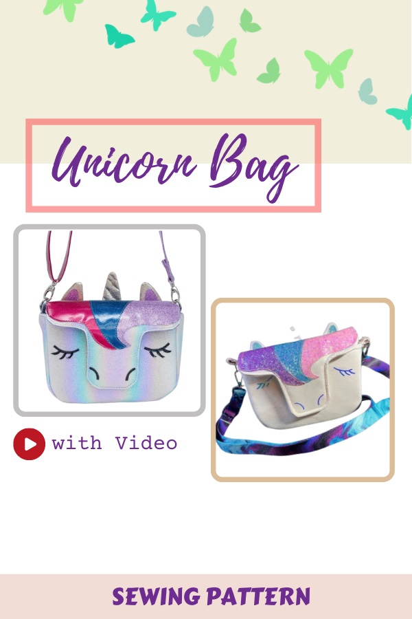 Unicorn Bag sewing pattern (with video)