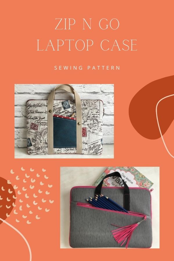 Zip N Go Laptop Case sewing pattern - Sew Modern Bags