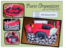 Purse Organizer and Pocket Roll sewing pattern
