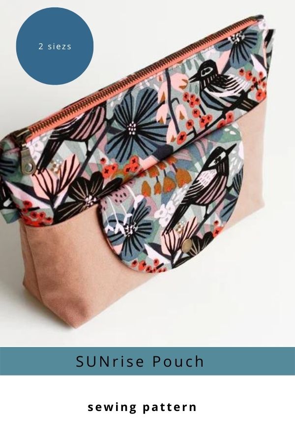 SUNrise Pouch sewing pattern (2 sizes)