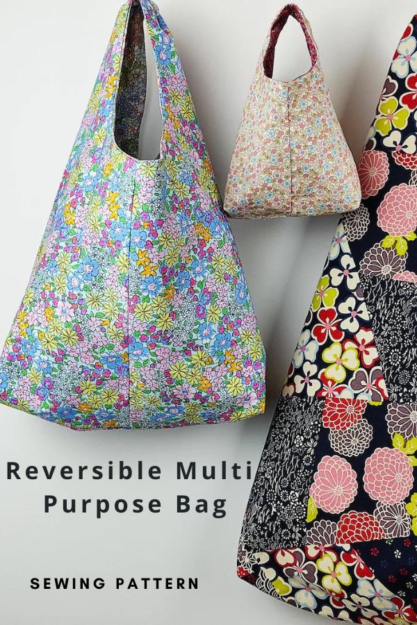 Reversible Multi-Purpose Bag sewing pattern (3 sizes)