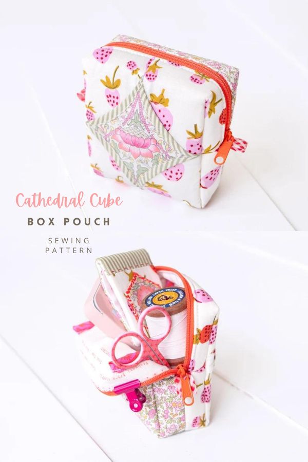 Leather  Cube bag tutorial / pouch / crossbody bag / Box bag / DIY / Free  pattern 