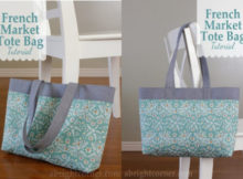 French Market Tote Bag FREE Tutorial