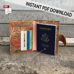 Gallivanter Passport Wallet sewing pattern