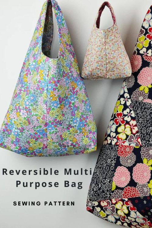 Reversible Multi-Purpose Bag sewing pattern (3 sizes) - Sew Modern Bags