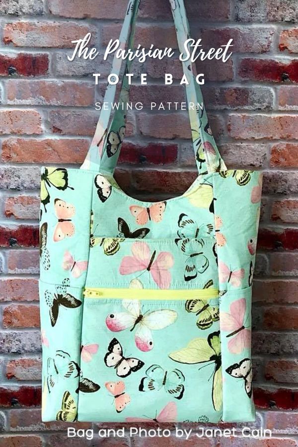 The Parisian Street Tote Bag sewing pattern (2 sizes)